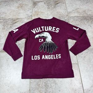 Primitive Apparel Shirt Mens Medium Red Vultures Graphic California 100% Cotton